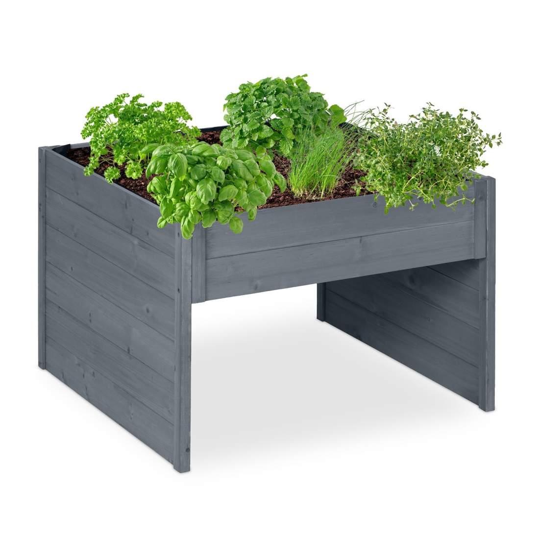 Robotgräsklippargarage med plantering – väderbeständigt trä | Hem & Hobby | Pryloteket