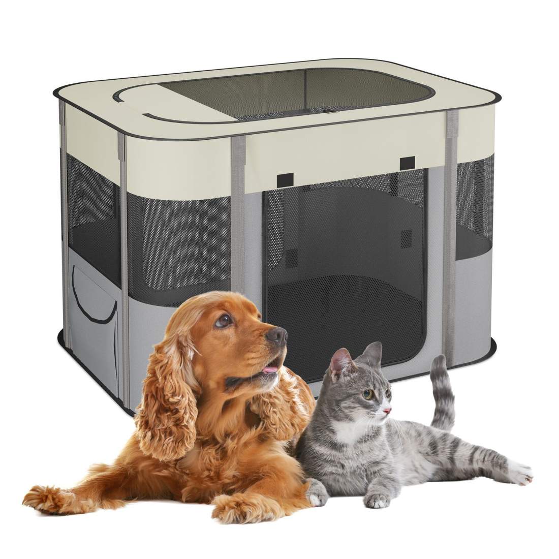 Bärbar lekhage för husdjur – inomhus och utomhus, slitstarkt tyg | Hem & Hobby | Pryloteket