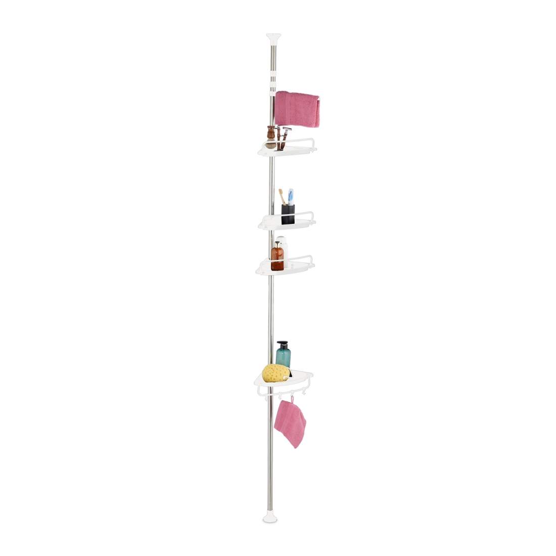 Telescopic Shower Caddy – Höjdjusterbar hörnorganisator | Hem & Hobby | Pryloteket