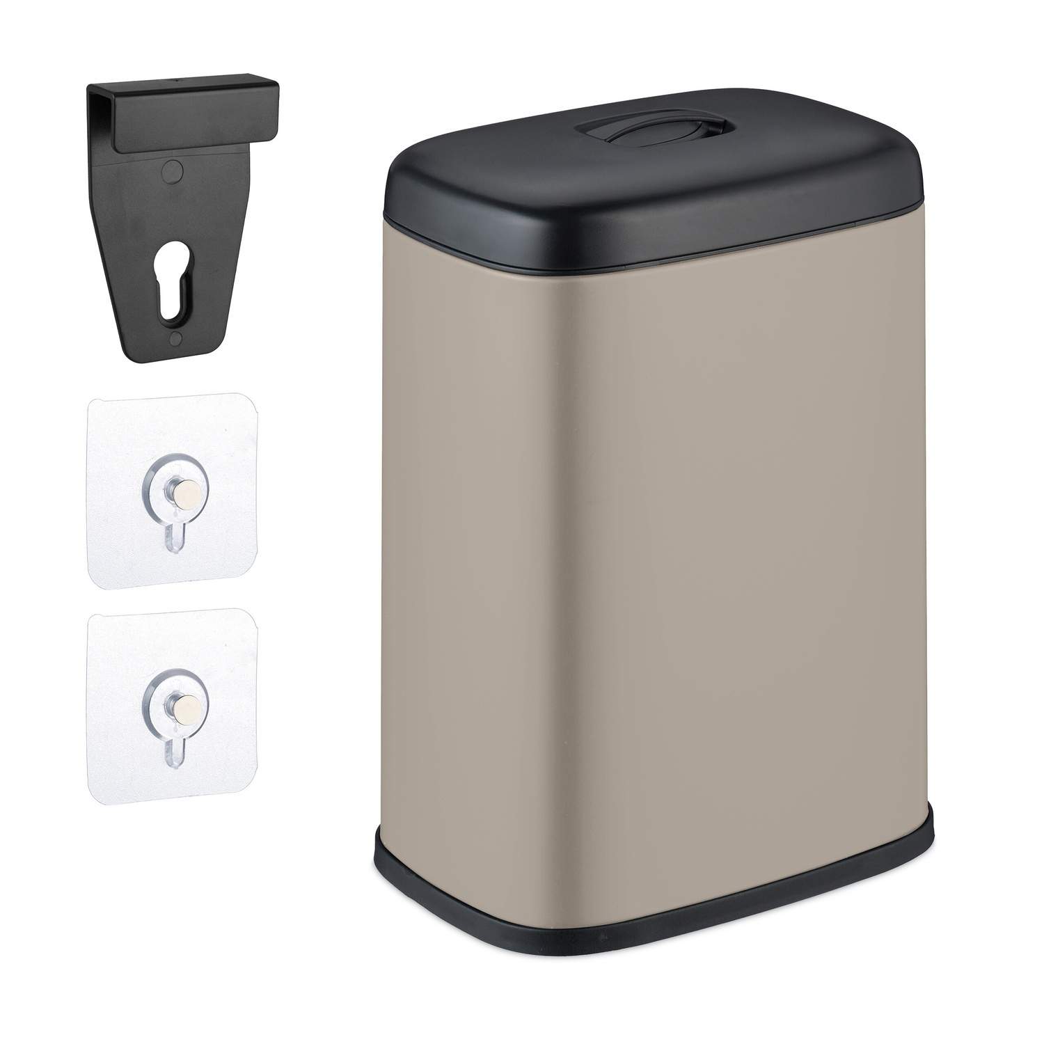 Vægmonteret affaldsbeholder – 5L, aftageligt låg og inderspand