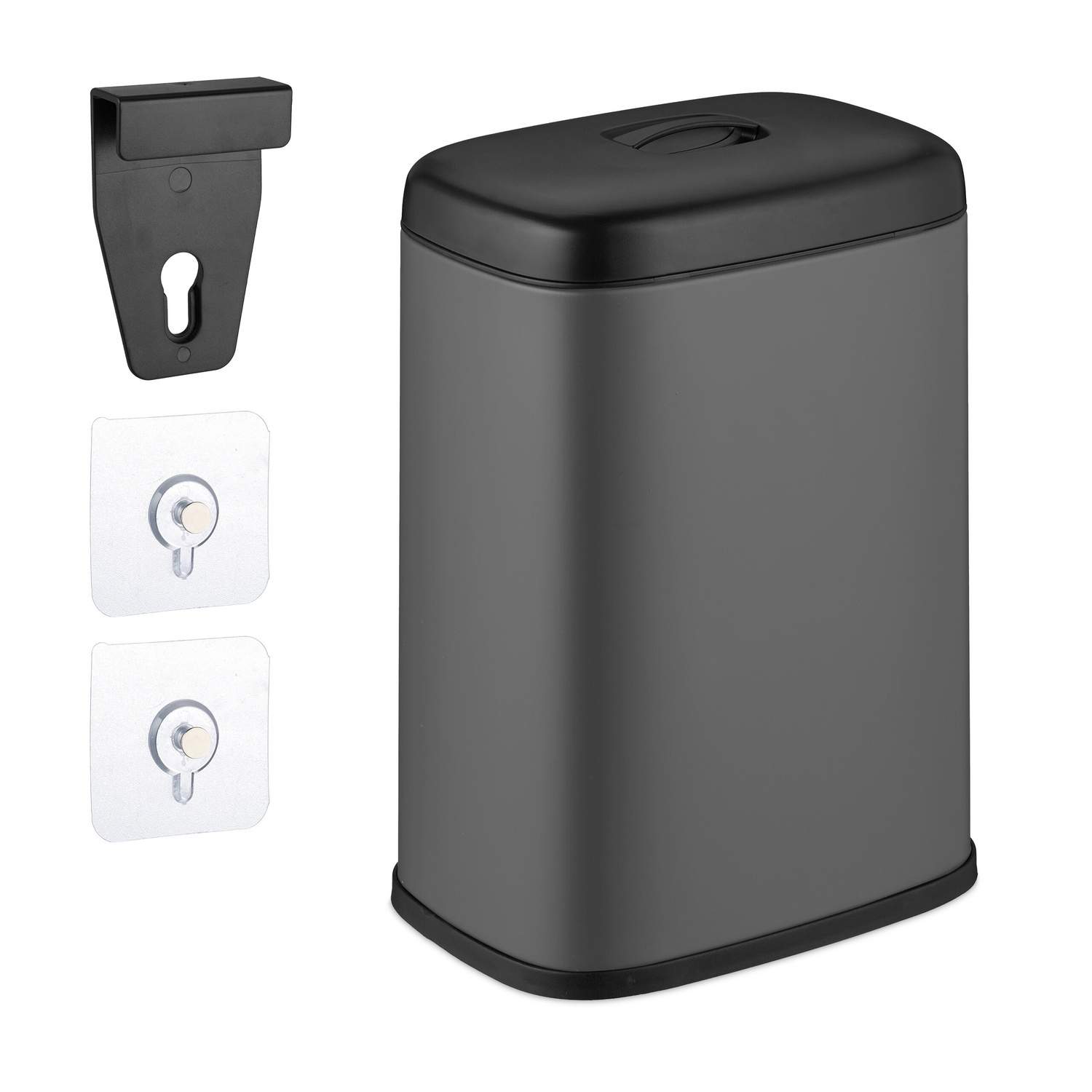 Väggmonterad avfallsbehållare – 5L, avtagbart lock, mångsidig användning | Hem & Hobby | Pryloteket