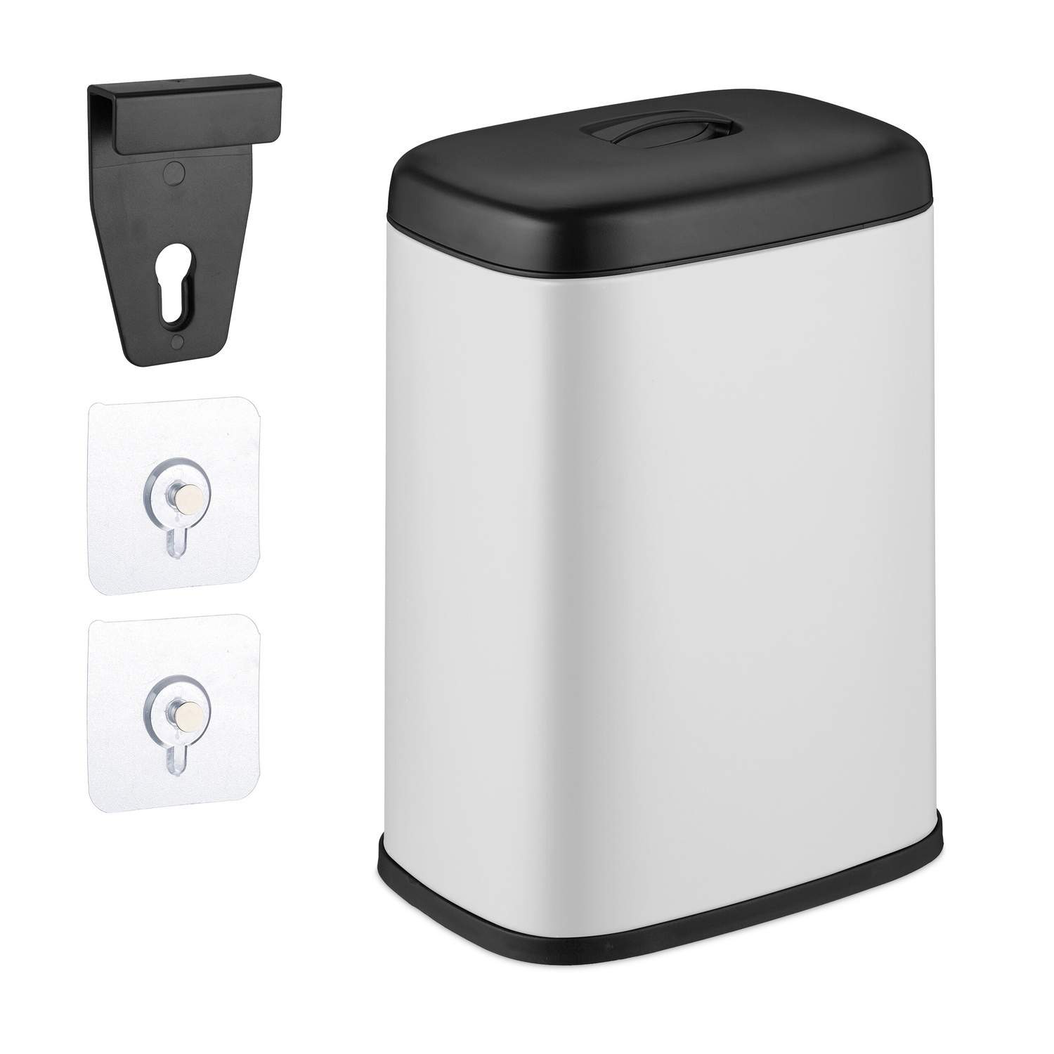 Vægmonteret affaldsbeholder – 5L, aftageligt låg og inderspand