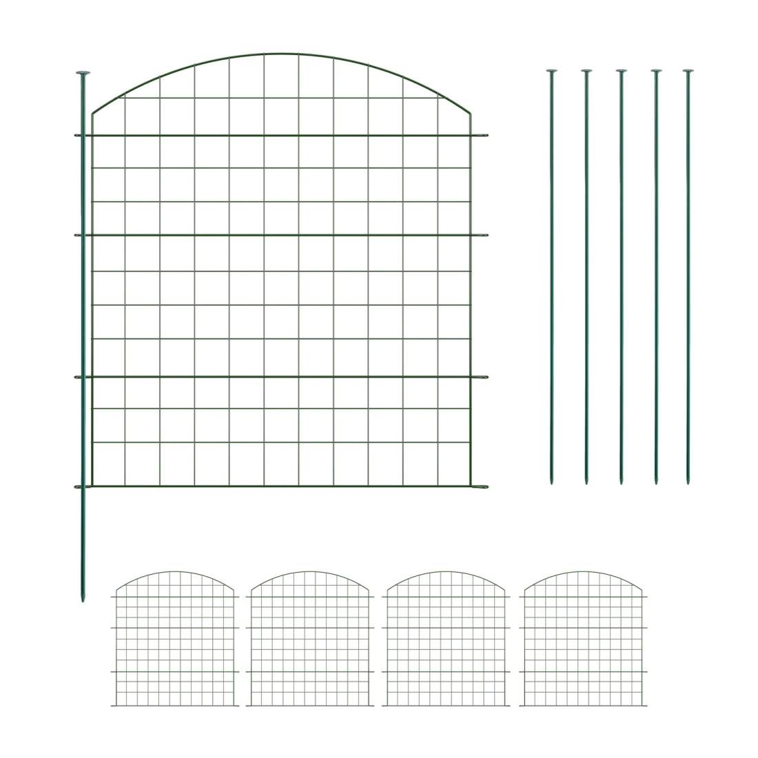 Trädgårdsstaket i metall – 5 välvda paneler för dammskydd | Hem & Hobby | Pryloteket
