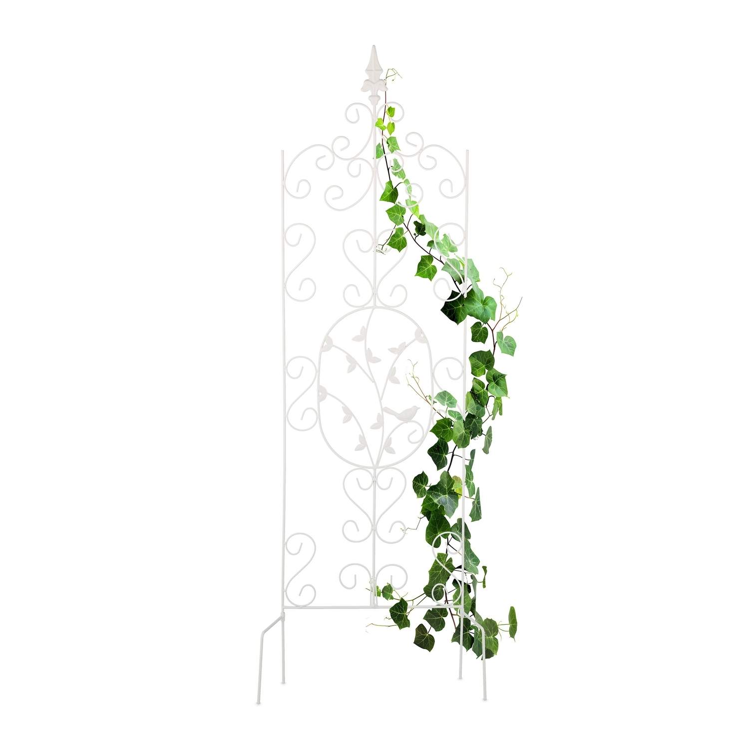 Metal Garden Trellis - Vintage design med dekorative blade