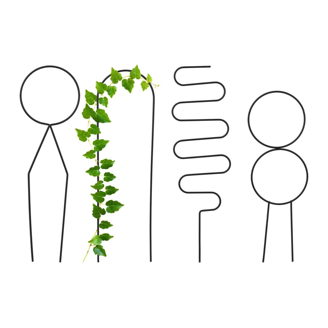 Geometriska växtstöd i stål – Set med klätterstakar | Hem & Hobby | Pryloteket