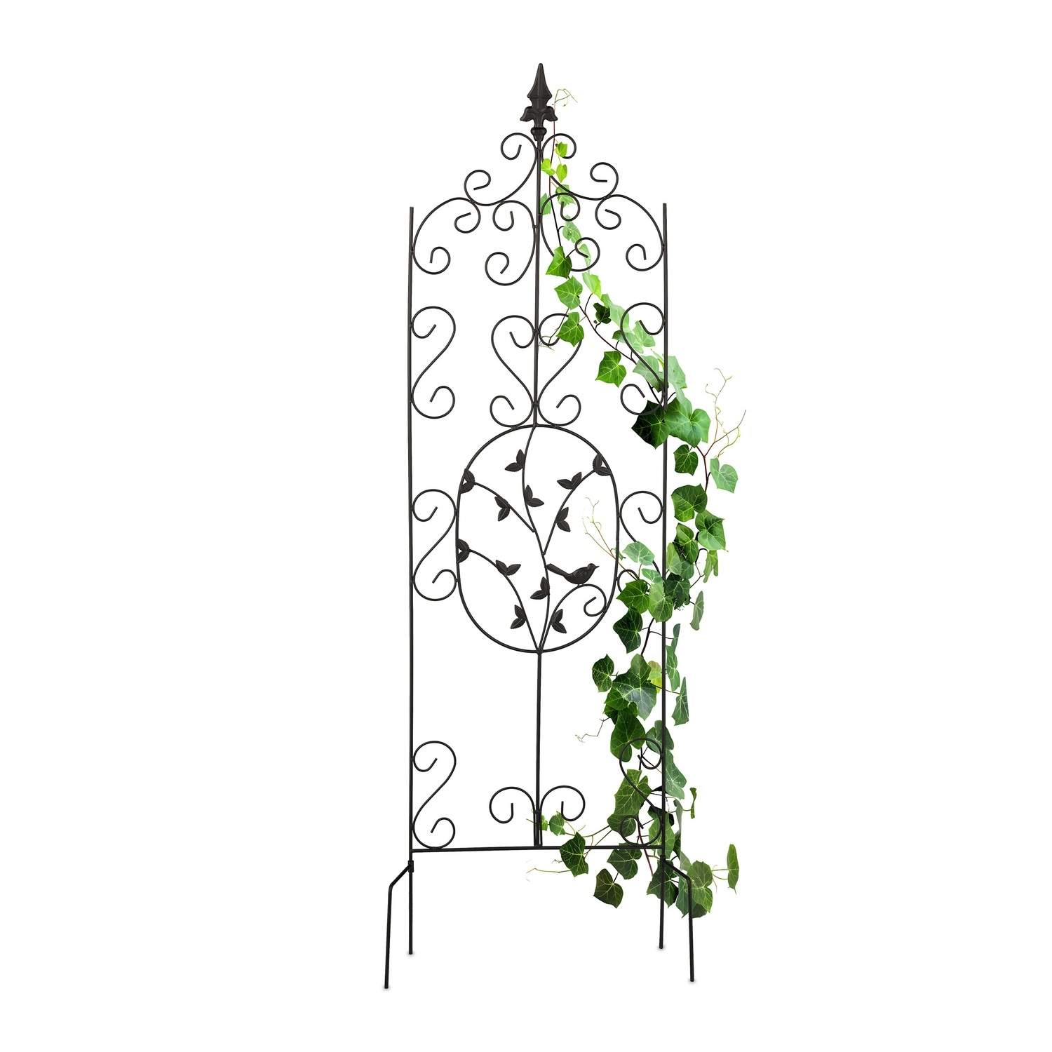 Metal Garden Trellis - Vintage design med dekorative blade