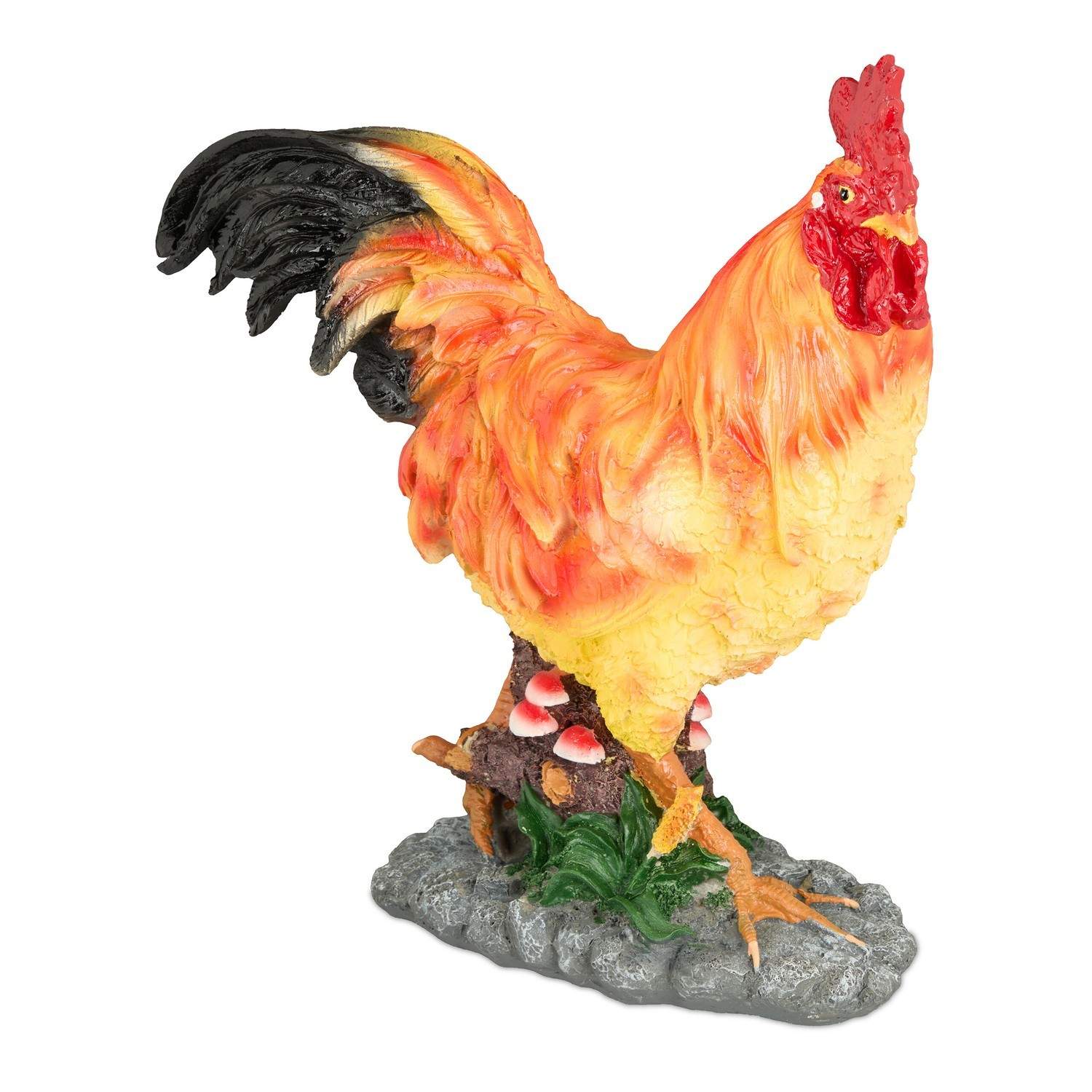 Dekorativ havehanefigur – naturtro udendørs statue