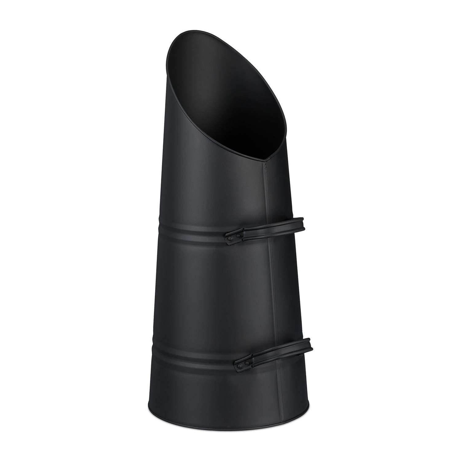 Coal Scuttle 16L – Jern, matsort, dobbelt håndtag