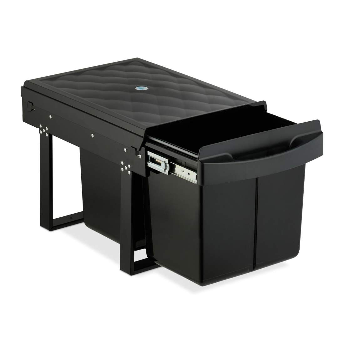 Utdragbar kökssoptunna – svart, utrymmesbesparande design | Hem & Hobby | Pryloteket