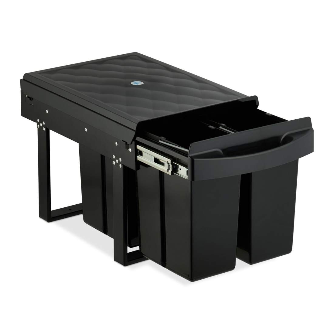 Utdragbar kökssoptunna – svart, utrymmesbesparande design | Hem & Hobby | Pryloteket