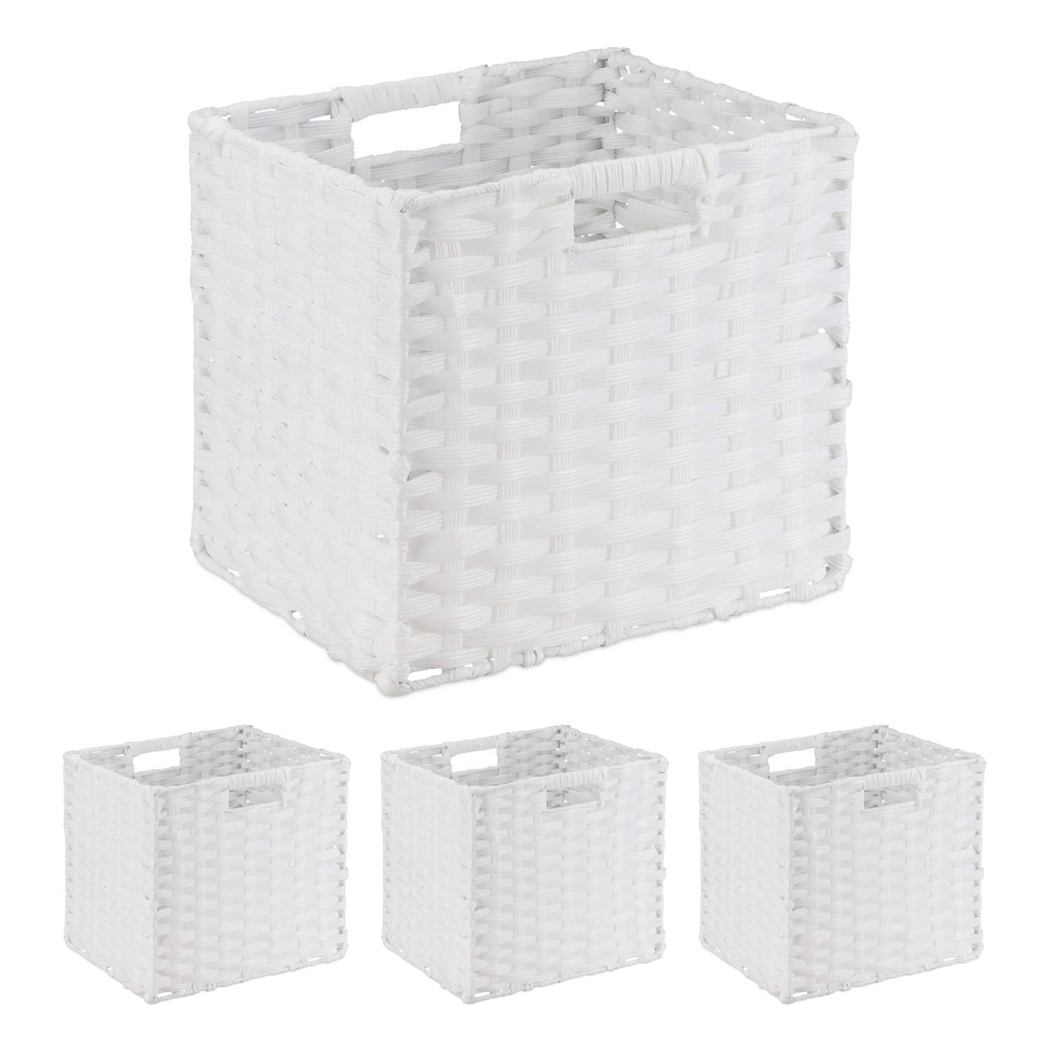 Opbevaringskurve Sæt med 4 - Holdbare vævede organiseringer