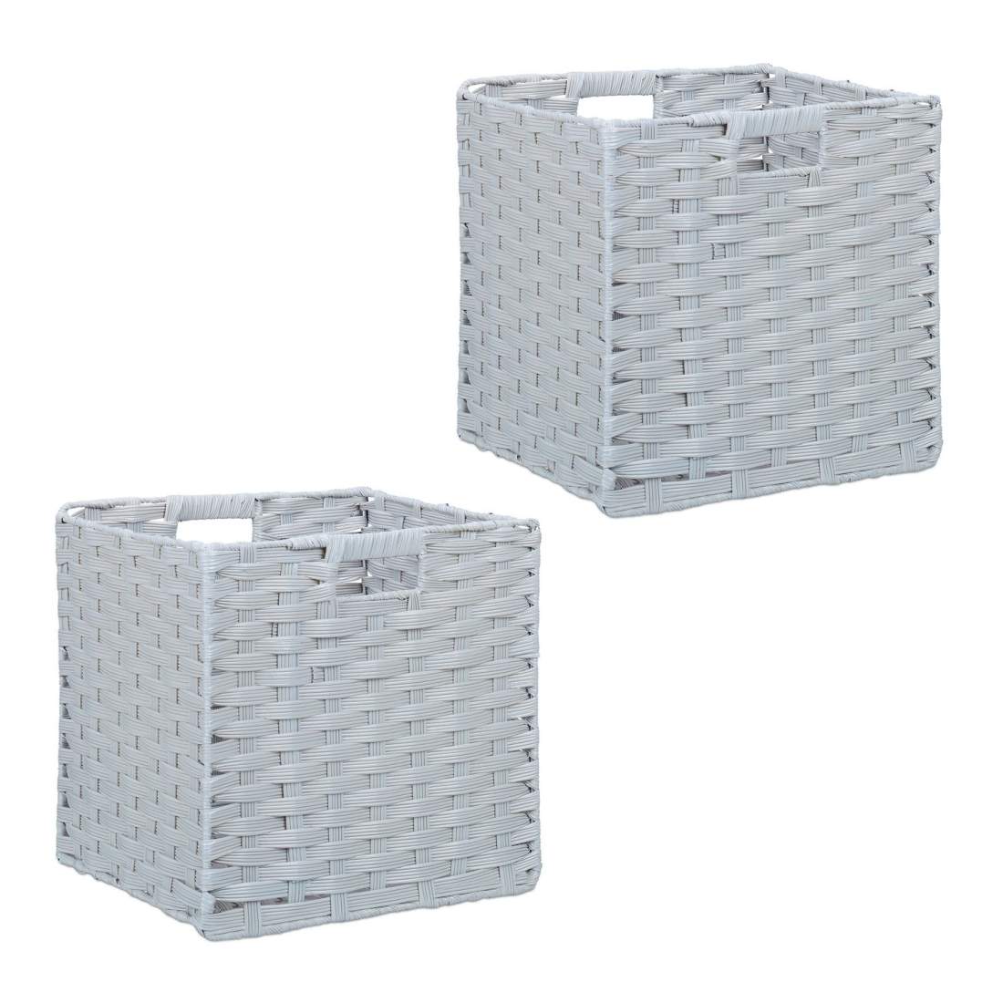 Förvaringskorgar Set med 2 – Slitstarka vävda organisatörer | Hem & Hobby | Pryloteket