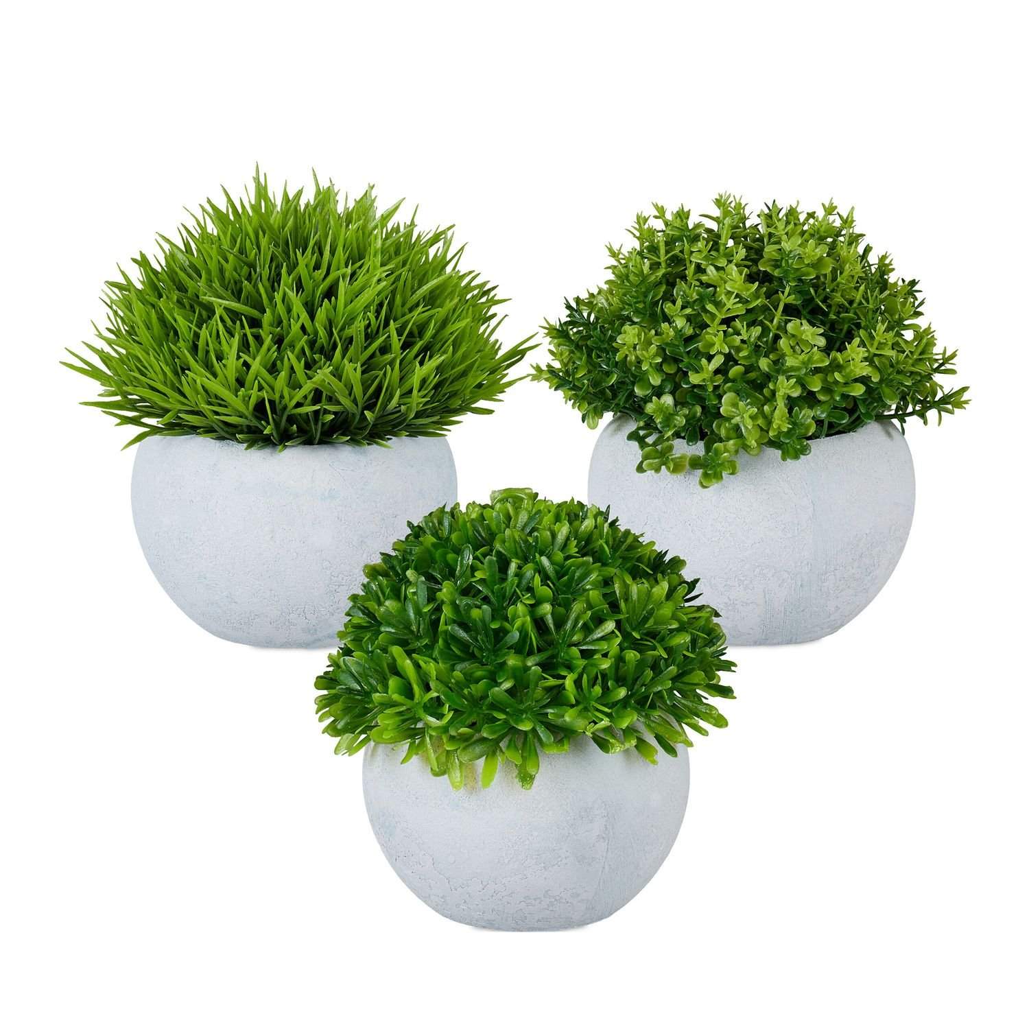 Sæt med kunstige planter – naturtro, ingen vedligeholdelse nødvendig