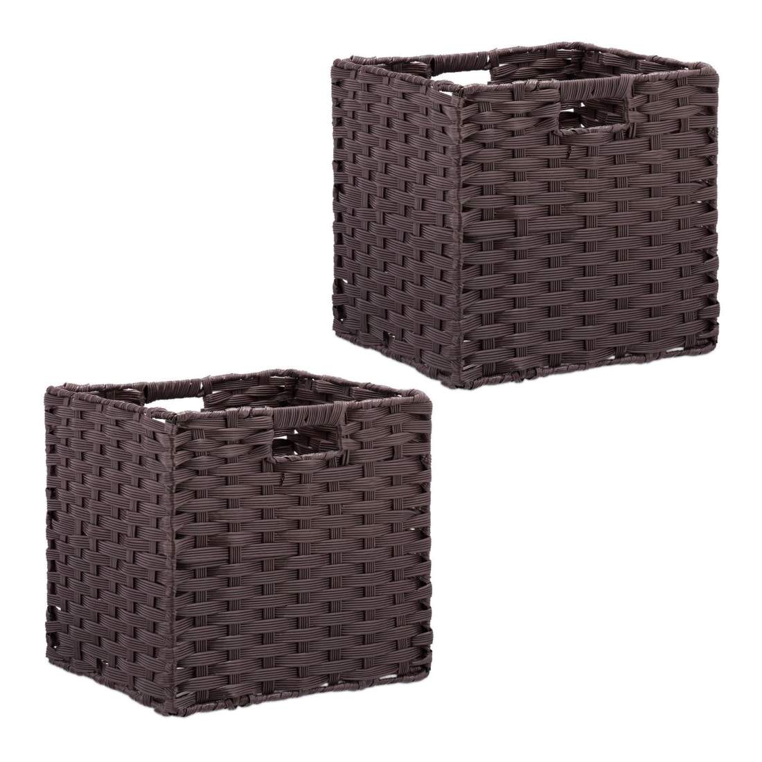 Förvaringskorgar Set med 2 – Slitstarka vävda organisatörer | Hem & Hobby | Pryloteket