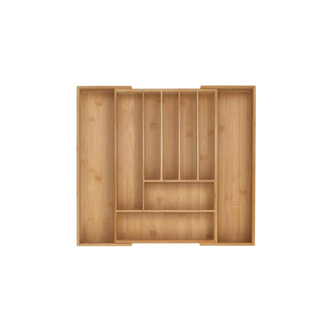 Bambu bestickbricka – justerbar, flerfacksarrangör | Hem & Hobby | Pryloteket