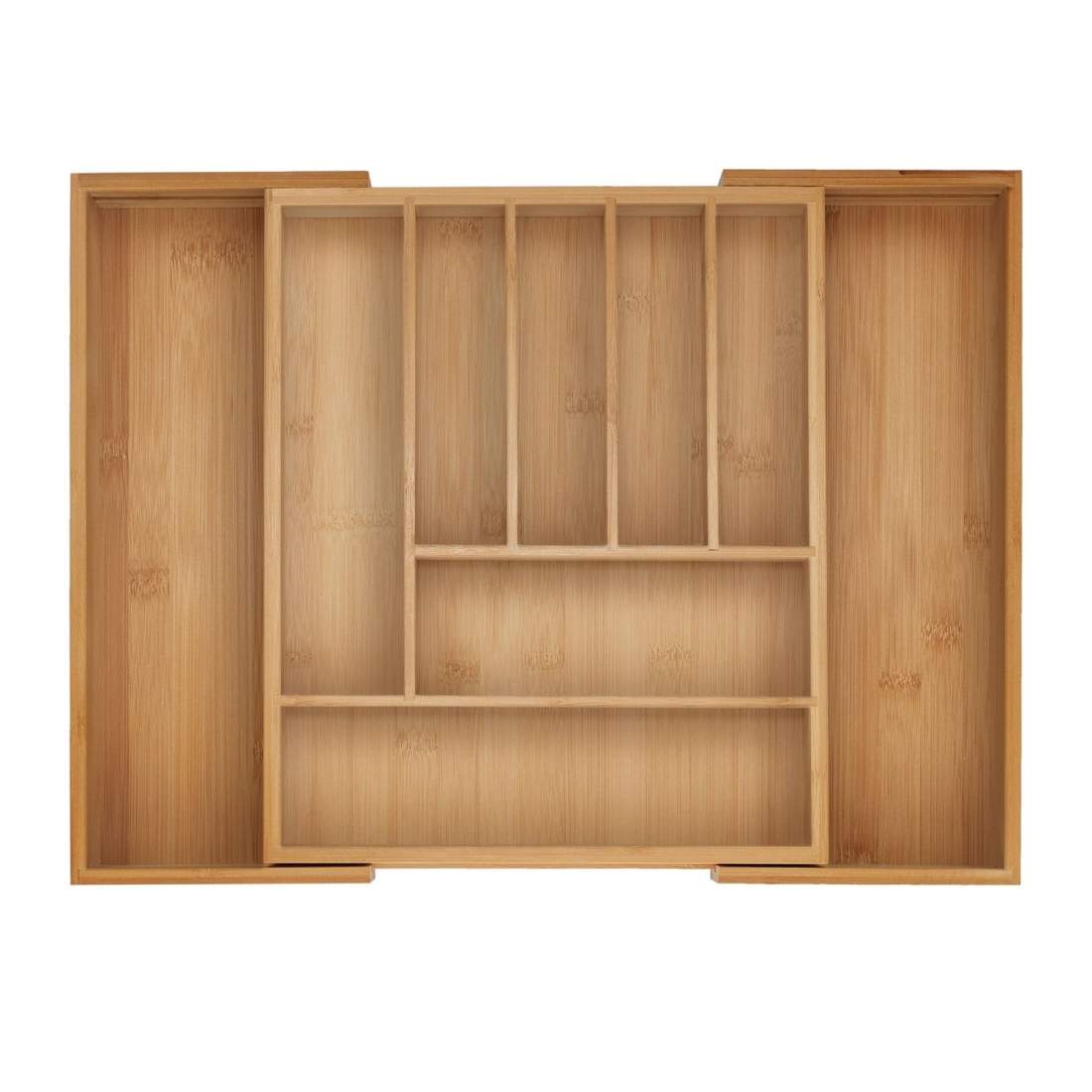 Bambu bestickbricka – justerbar, flerfacksarrangör | Hem & Hobby | Pryloteket