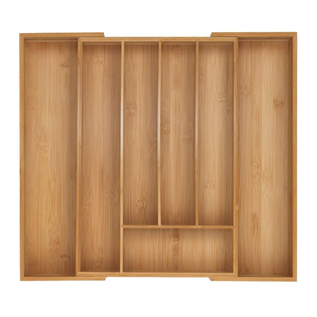 Bambu bestickbricka – justerbar, flerfacksarrangör | Hem & Hobby | Pryloteket