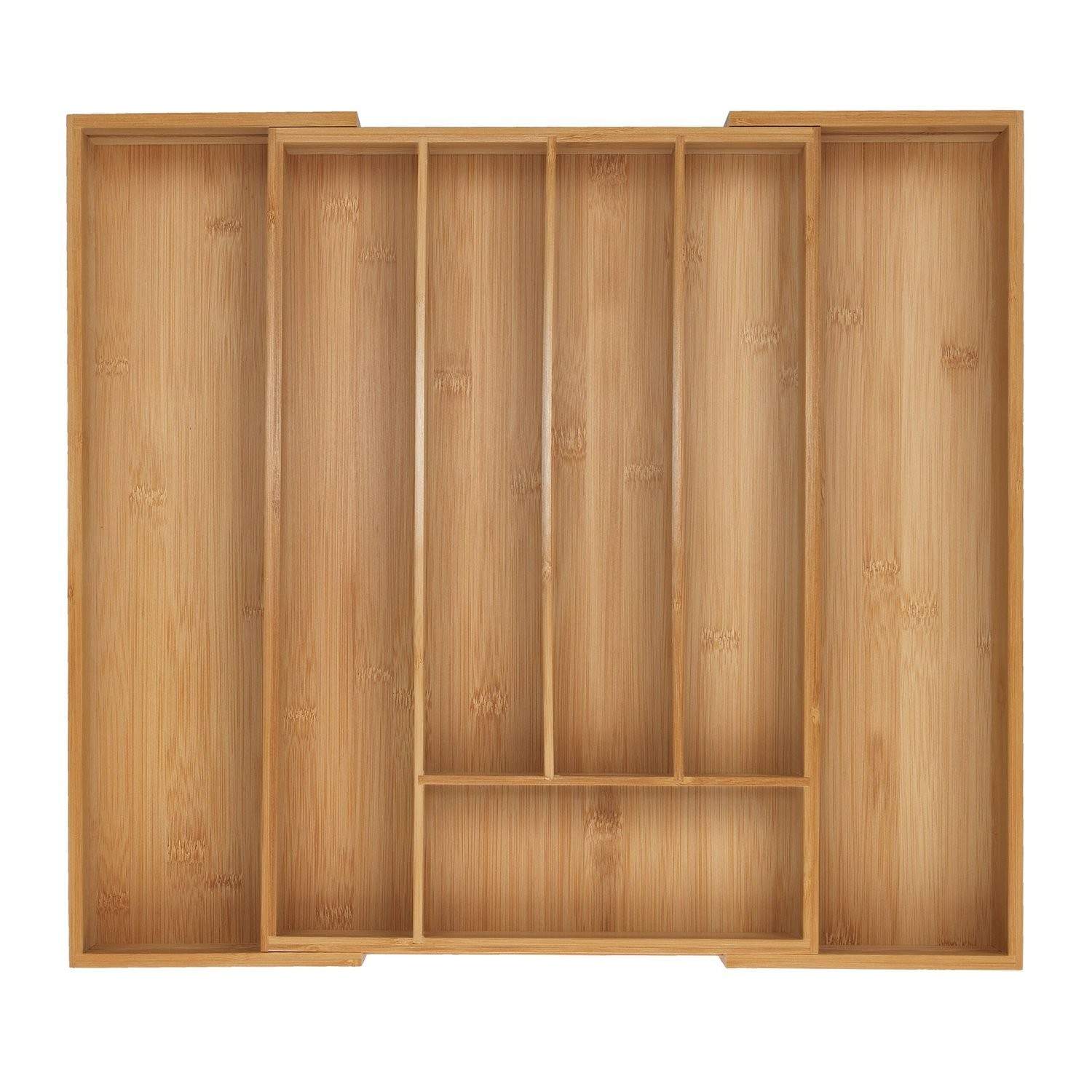 Bambus bestikbakke – Justerbar, multi-rums arrangør