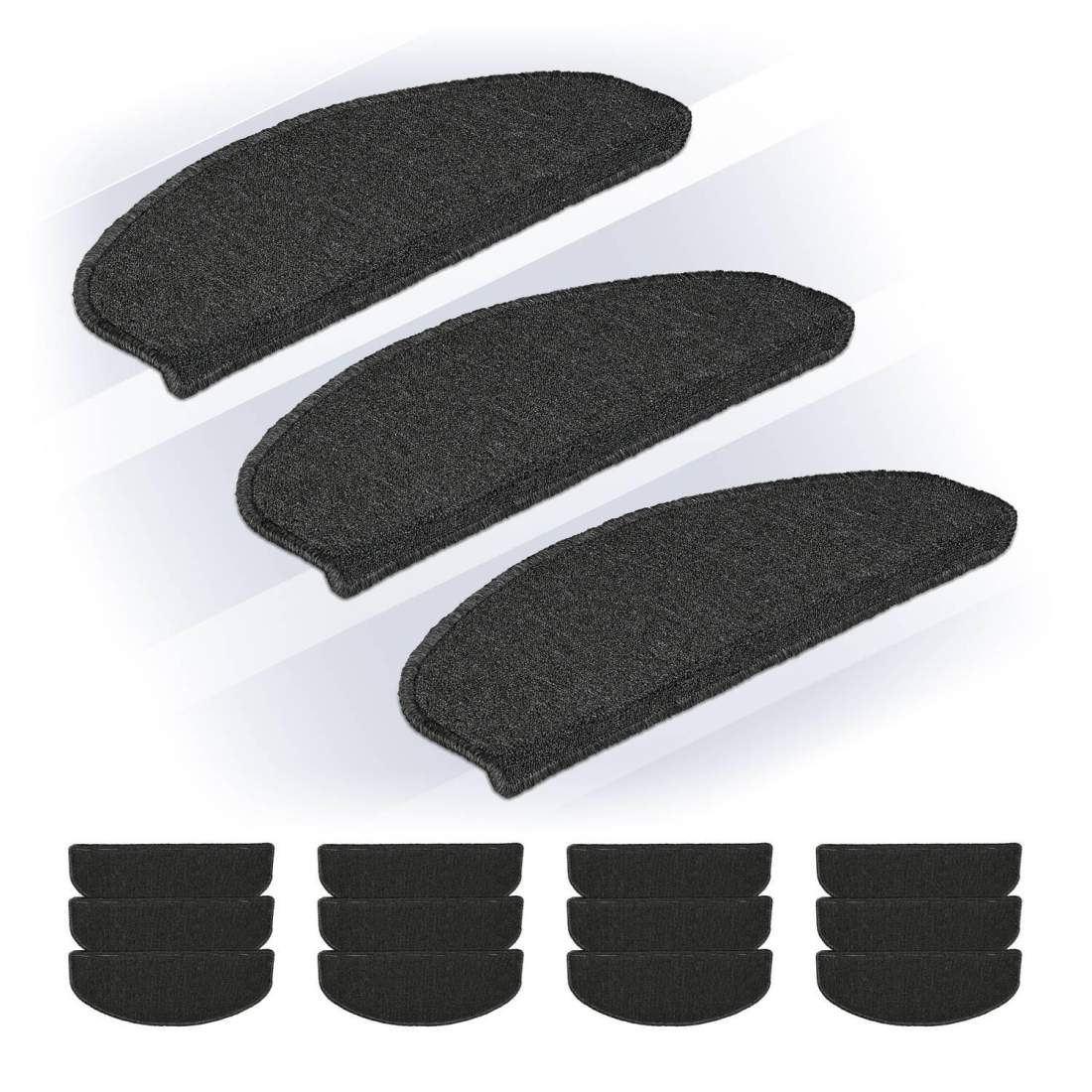 Rundade trappsteg set om 15 – komfort- och säkerhetsmattor | Hem & Hobby | Pryloteket