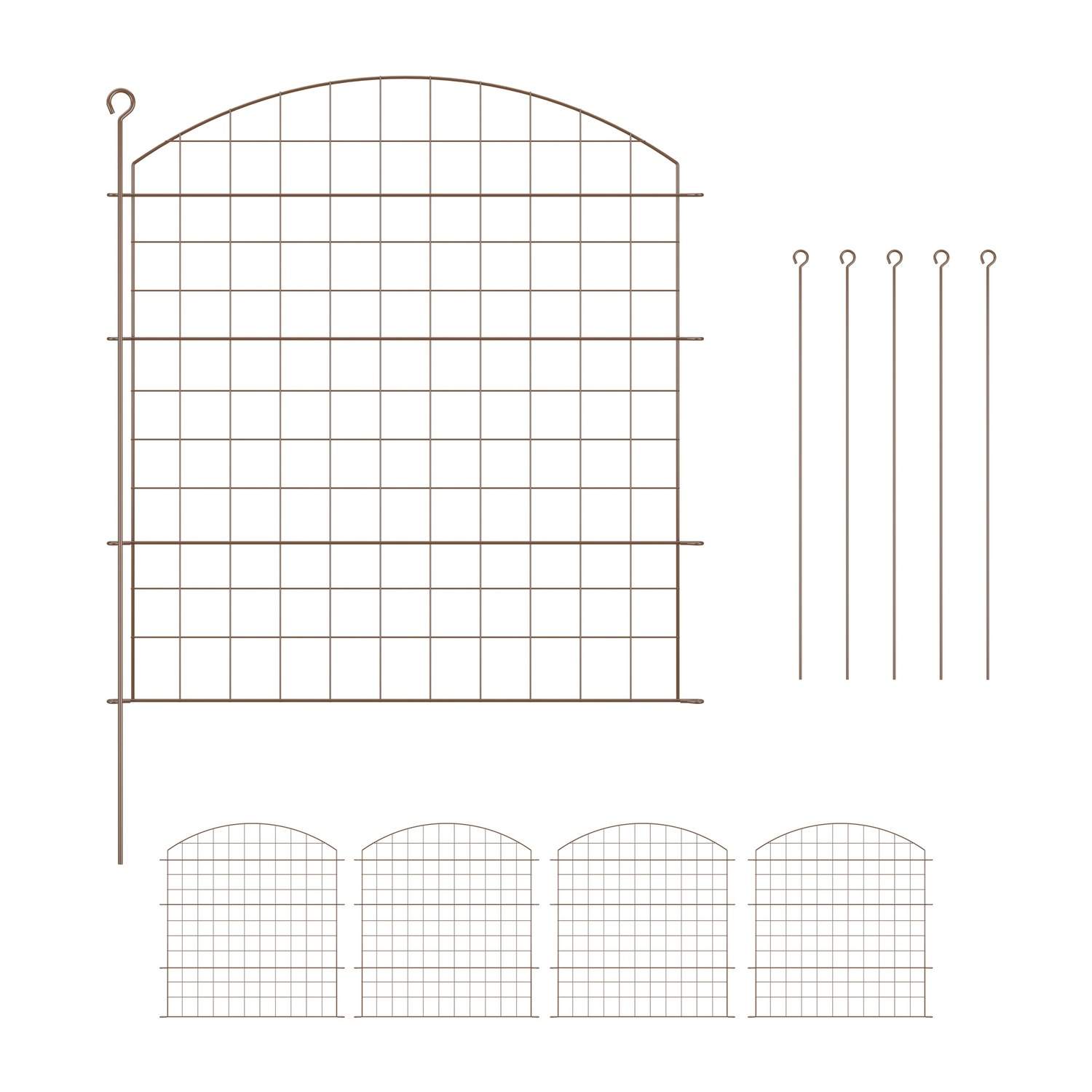 Metalhavehegn med dekorativ bue – Dambeskyttelse