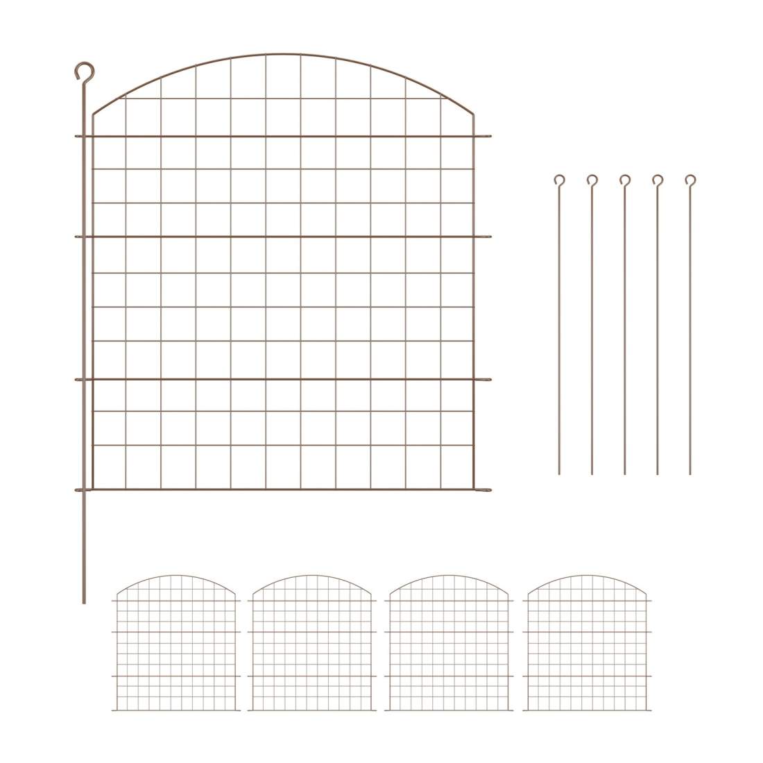 Trädgårdsstaket i metall med dekorativ båge – dammskydd | Hem & Hobby | Pryloteket