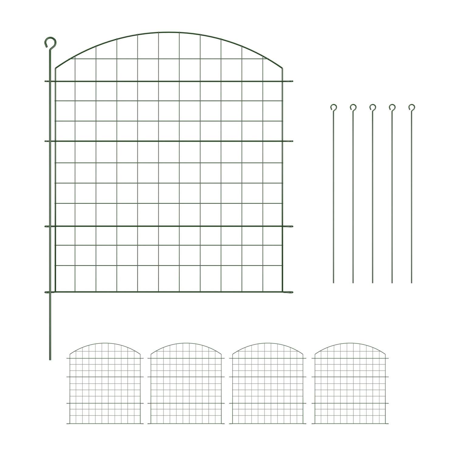 Metalhavehegn med dekorativ bue – dambeskytter