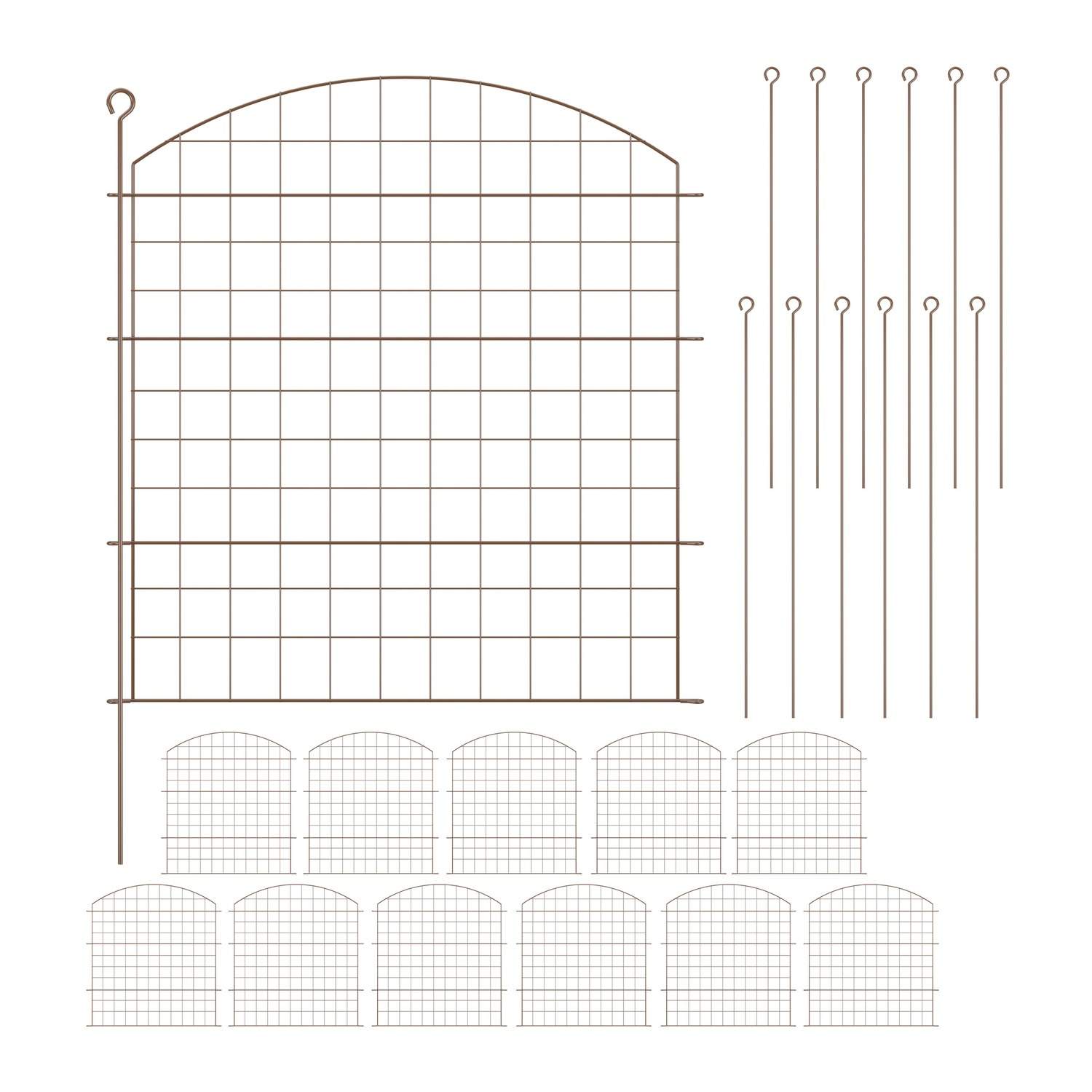 Metalhavehegn med dekorativ bue – dambeskytter