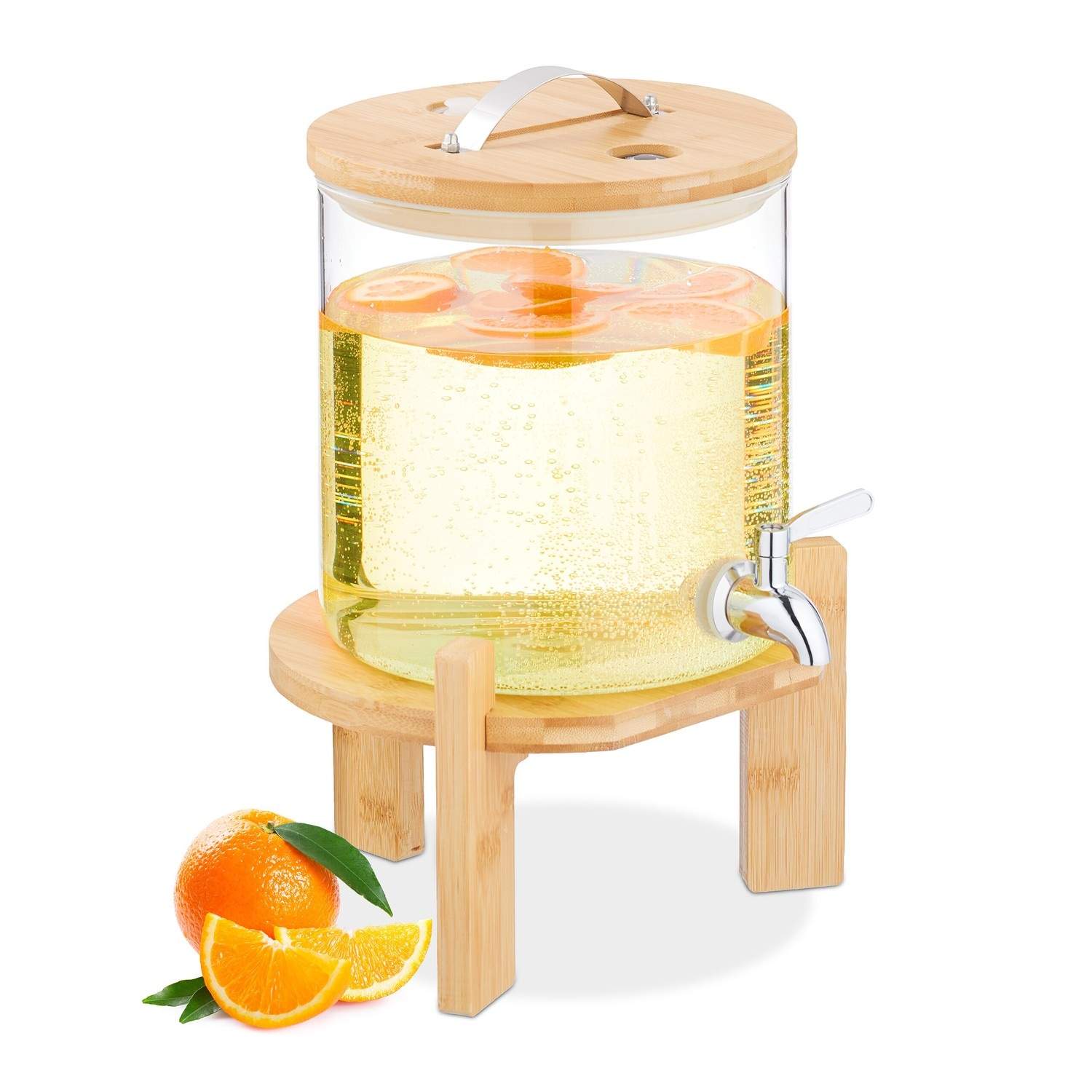 Dryckesautomat med kran- och bambuställ – varmt och kallt | Hem & Hobby | Pryloteket