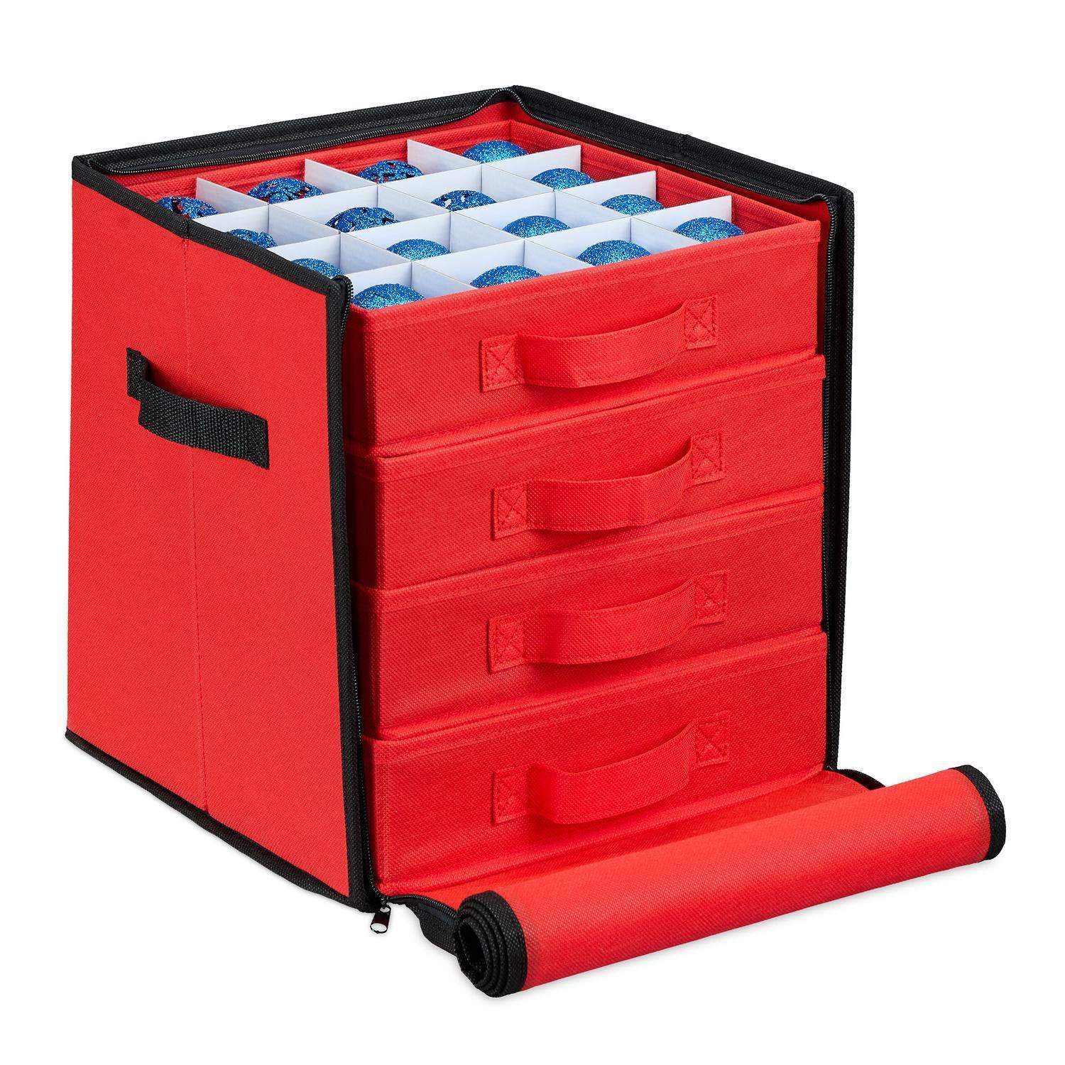 Opbevaringsboks til julekugler – Plads til 48 ornamenter