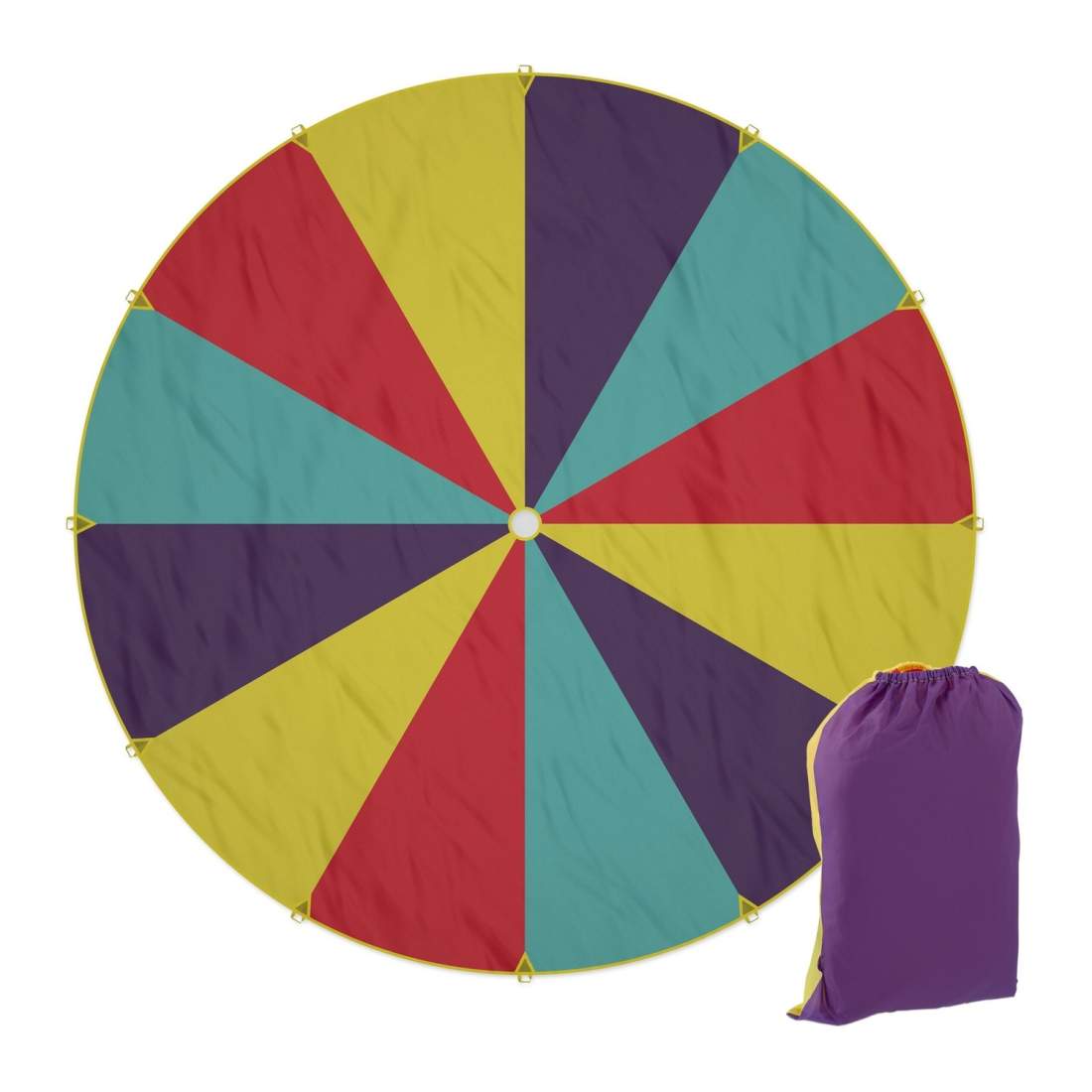 Regnbågsfallskärm för barn – 600 cm, upp till 12 spelare | Hem & Hobby | Pryloteket