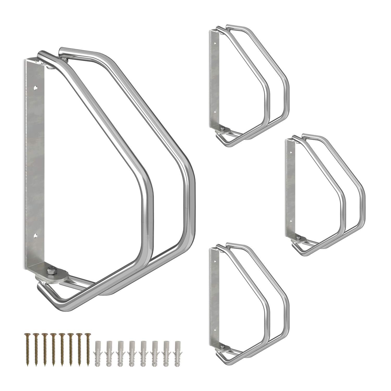 Vægmonteret drejeligt cykelstativsæt – pladsbesparende stål