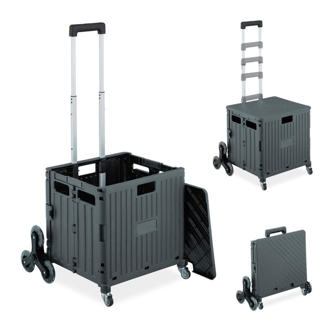 Klättervagn – 8-hjulig hopfällbar vagn med lock | Hem & Hobby | Pryloteket