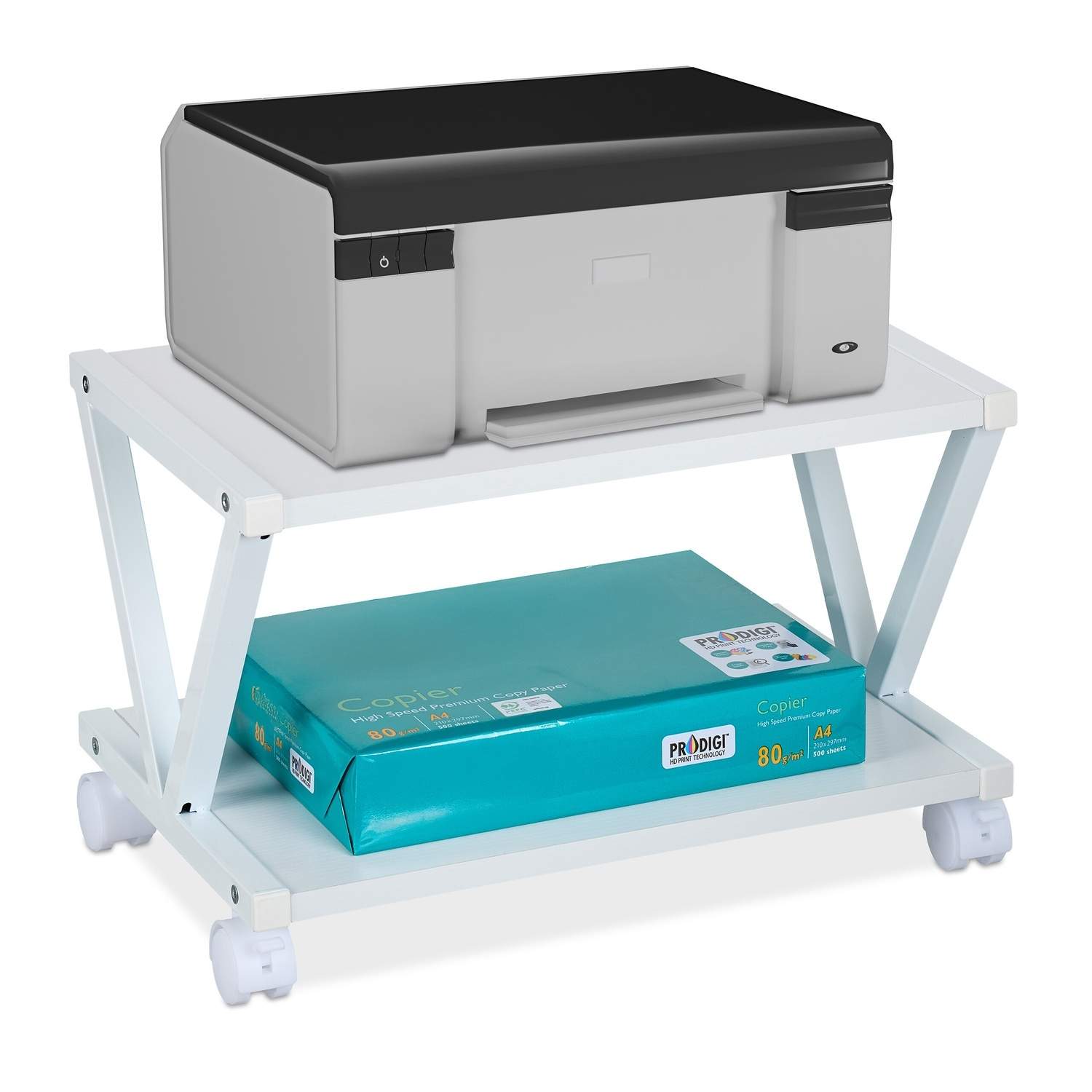 Printerstander med hjul – Mobile opbevaringshylder
