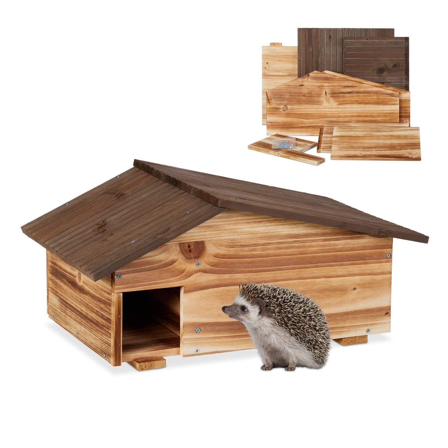 Hedgehog Shelter – Vintersikret fyrretræshus