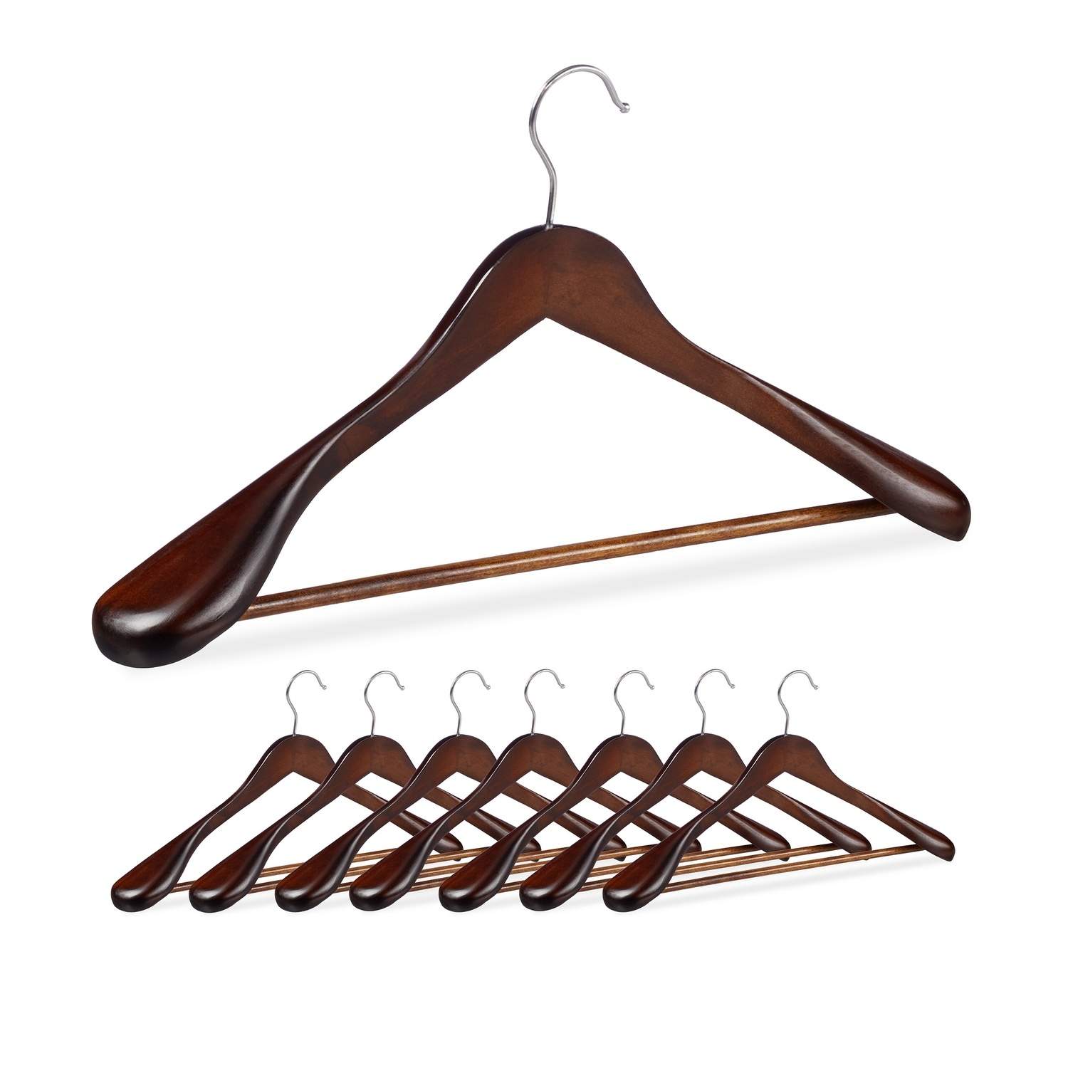 Dragtophæng med bred skulderstøtte – sæt med 8