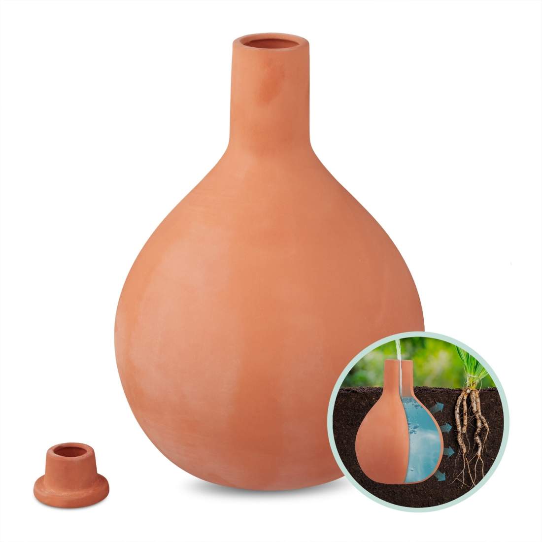 Clay Olla bevattningskruka 3,5L – Vattenbesparande växtvård | Hem & Hobby | Pryloteket