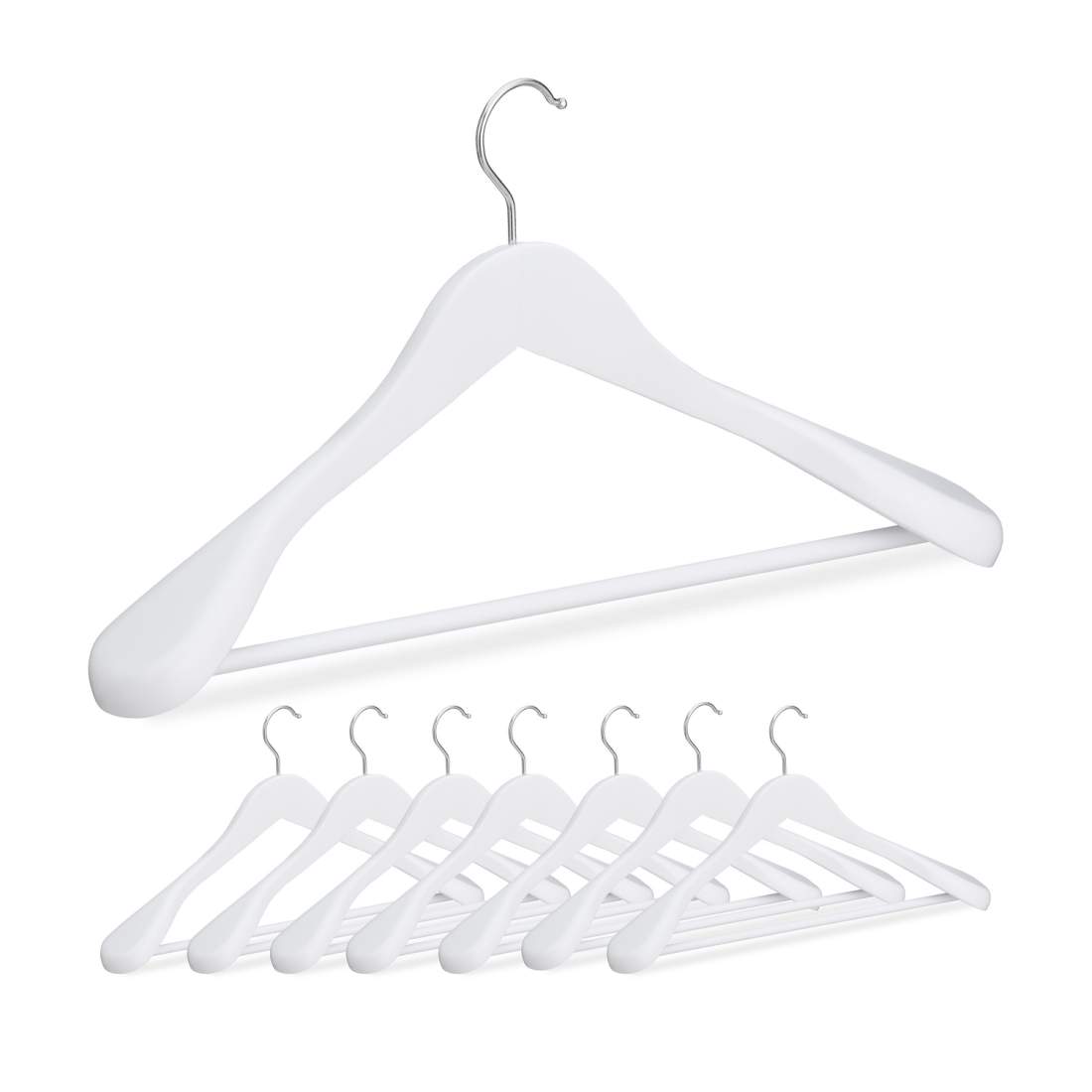 Kostymhängare med brett axelstöd – Set om 8 | Hem & Hobby | Pryloteket