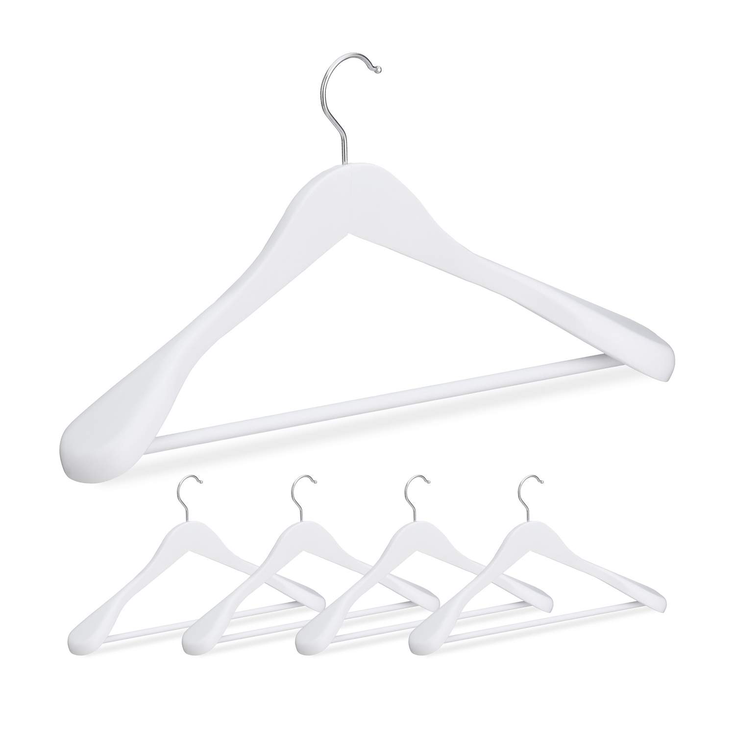 Kostymhängare av trä – Set med 5, 360° vridbara krokar | Hem & Hobby | Pryloteket