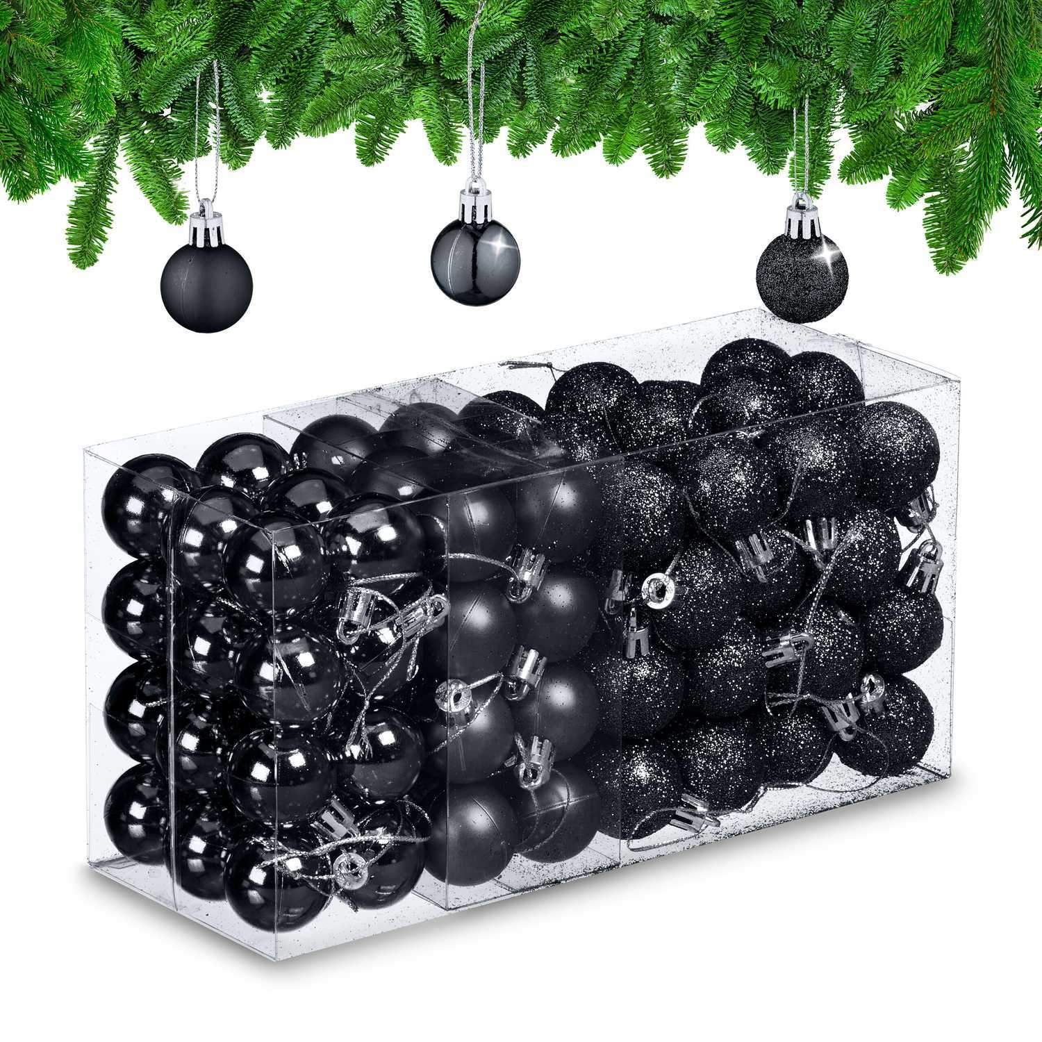 Set med julgranskulor – 96 dekorativa prydnader | Hem & Hobby | Pryloteket