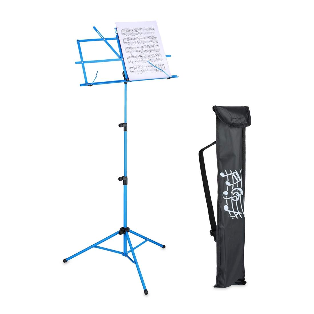 Folding Blue Metal Music Stand med justerbar höjd | Hem & Hobby | Pryloteket