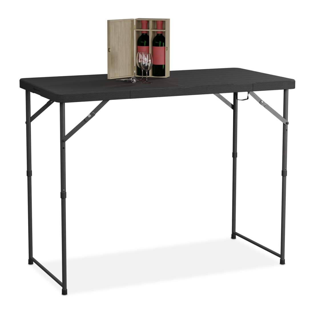 Höjdjusterbart hopfällbart trädgårdsbord – 6 platser, bärbart | Hem & Hobby | Pryloteket