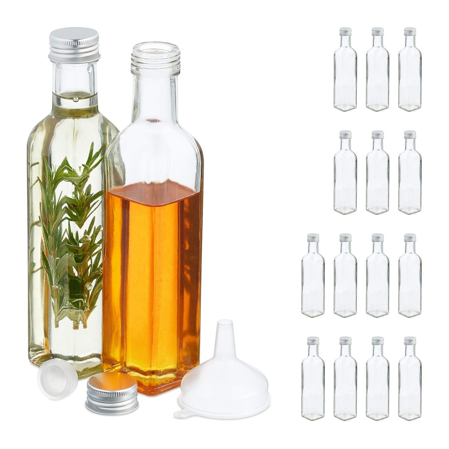 250 ml glasflaskor för likör, juice, oljefyllning | Hem & Hobby | Pryloteket