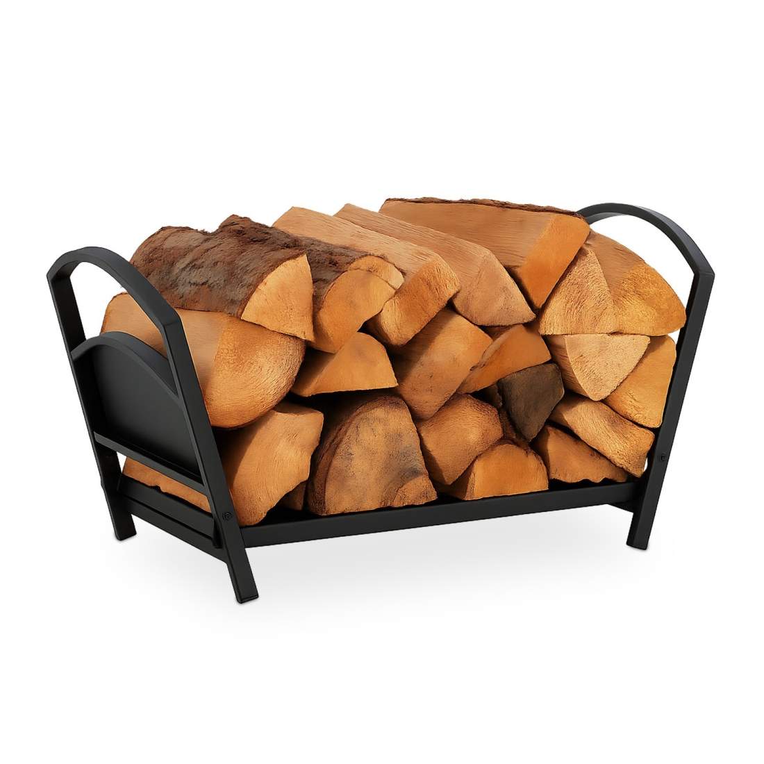 Vikbar vedkorg i stål med handtag | Hem & Hobby | Pryloteket