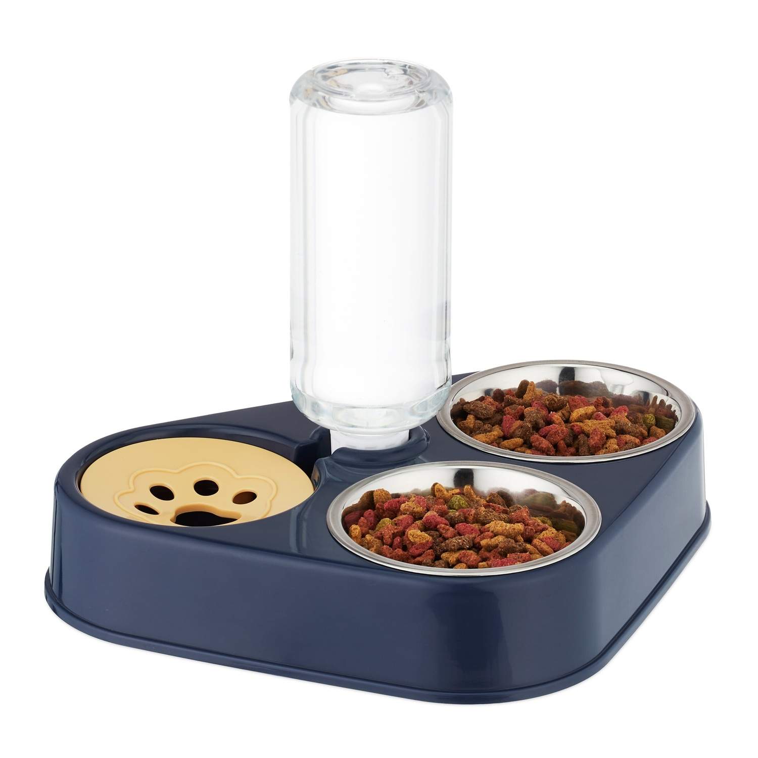 Dobbelt kæledyrsskålsæt med vanddispenser