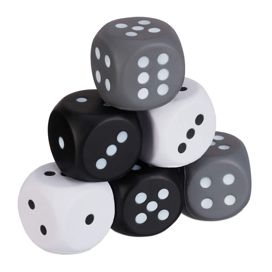 Skumtärningsset med 6 - mjuka, tysta, antal kuber | Hem & Hobby | Pryloteket