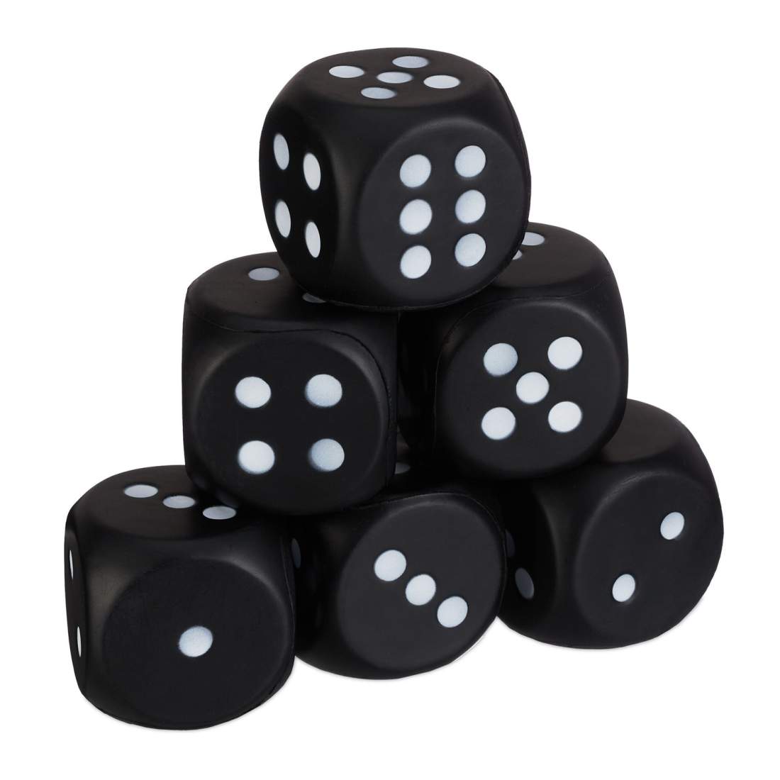 Svart skumtärningsset – 6 mjuka nummerkuber för barn | Hem & Hobby | Pryloteket