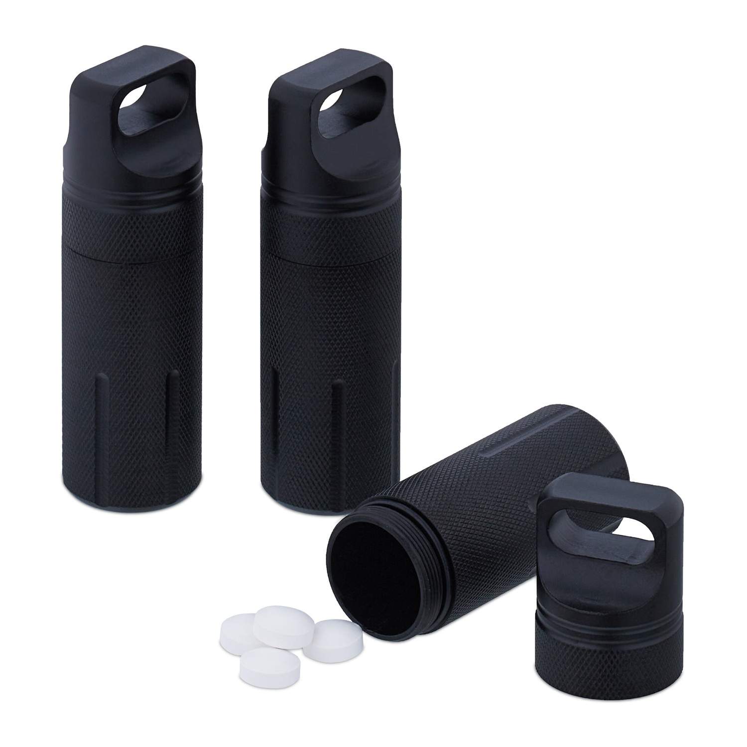 Vandtætte aluminiumsnøgleringskapsler – sæt med 3