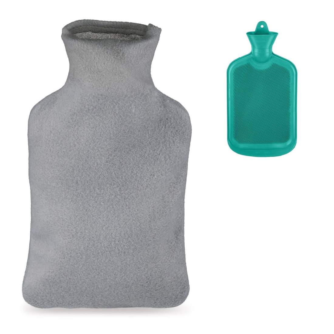 Turkos varmvattenflaska med mysigt lock – 1,5L | Hem & Hobby | Pryloteket