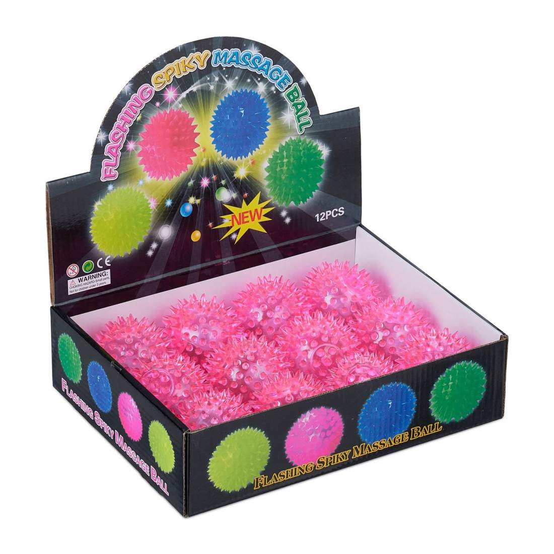 LED Light-Up Spiky Balls – 12-pack för barnens skoj | Hem & Hobby | Pryloteket