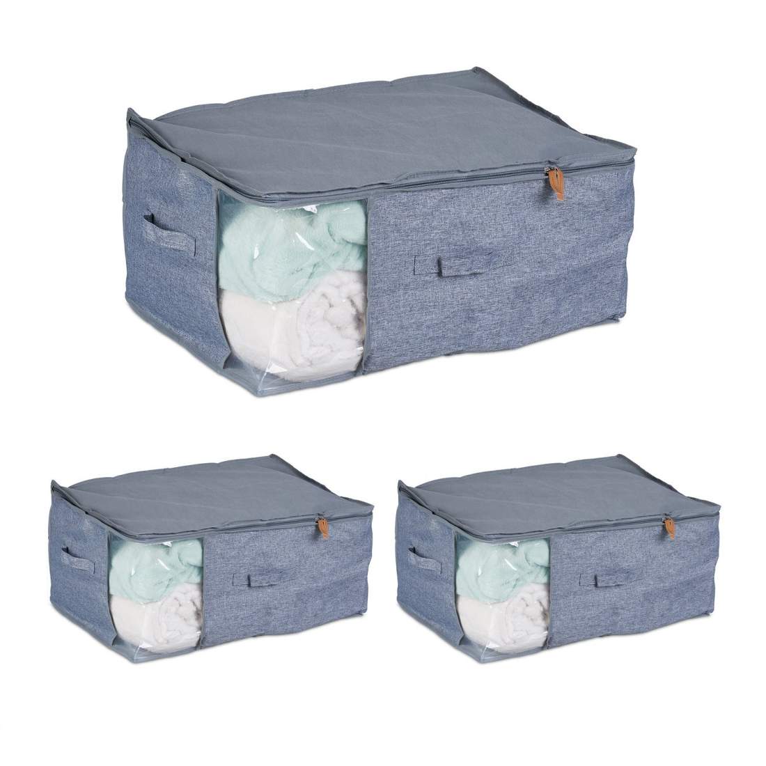 Förvaringspåsar under säng – hopfällbara, dammtäta, genomskinliga fönster | Hem & Hobby | Pryloteket